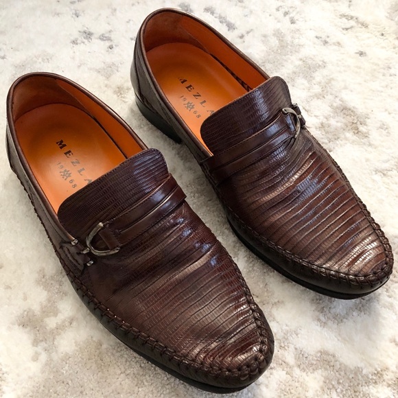 mezlan lizard loafers